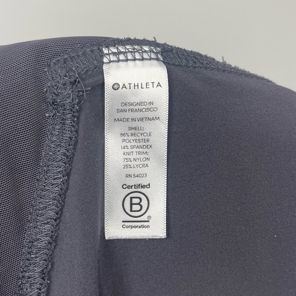 Athleta Attitude Pant Ruched Jogger Gray 384001 Size 14 Yoga Dance Travel Gym - Picture 8 of 12